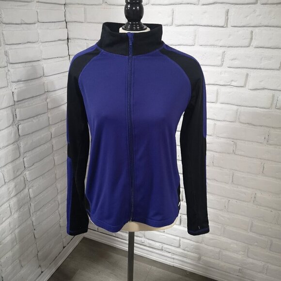 Nevada Jackets & Blazers - Nevada Ladies Size Large Fleece Lined Full Zip Purple & Black Athletic Jacket
